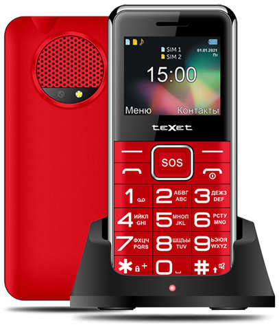 Сотовый телефон teXet TM-B319 Red 21521040