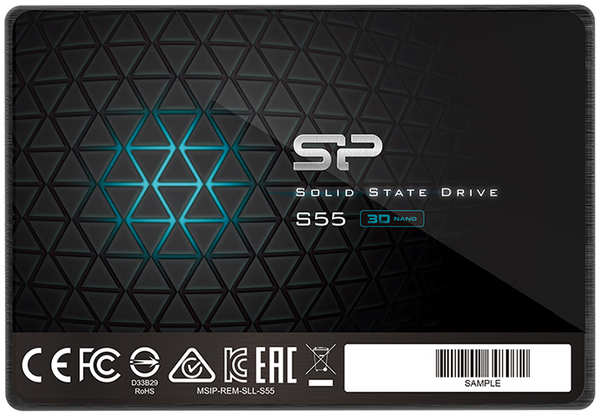 Твердотельный накопитель Silicon Power Slim S55 SATA III 120Gb SP120GBSS3S55S25