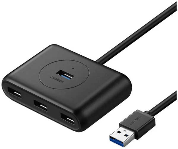 Хаб USB Ugreen CR113 USB 3.0 Hub 0.5m Black 20290 21526656