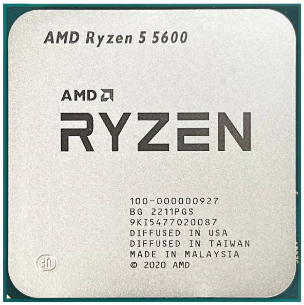 Процессор AMD Ryzen 5 5600 (3500MHz/AM4/L2+L3 35840Kb) 100-000000927 OEM 21528075
