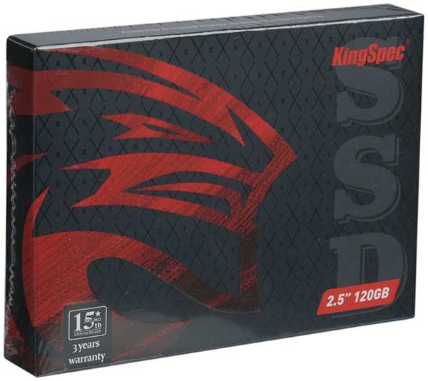 Твердотельный накопитель KingSpec SSD SATA3 2.5 P4 Series 120Gb P4-120 21534608