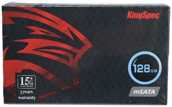 Твердотельный накопитель KingSpec SSD mSATA MT Series 128Gb MT-128