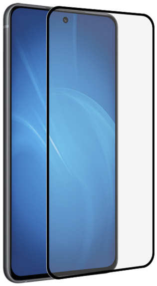 DF-GROUP Закаленное стекло DF для Samsung Galaxy S23 Full Screen + Full Glue Black Frame sColor-131