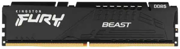 Модуль памяти Kingston Fury Beast Black DDR5 DIMM 6000MHz PC-48000 CL40 - 32Gb KF560C40BB-32 21539223