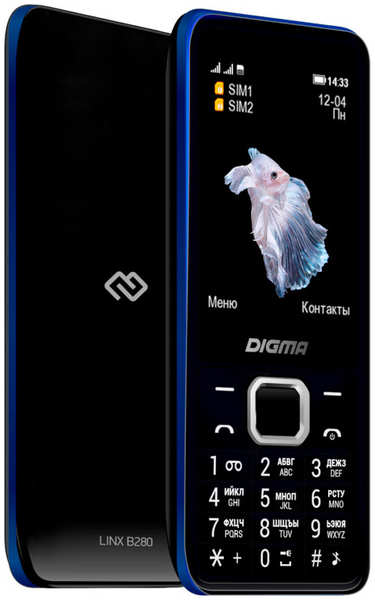 Сотовый телефон DIGMA LINX B280 Black 21546789