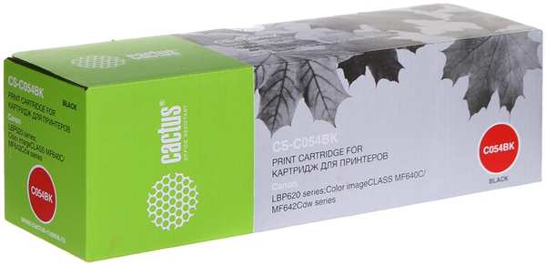 Картридж Cactus CS-C054BK Black для Canon LBP 621cw/623cdw/641cw/643cdw 21548676