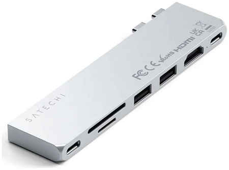 Хаб USB Satechi USB-C Pro Slim Silver ST-HUCPHSS 21558125