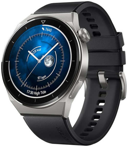 Умные часы Huawei Watch GT 3 Pro Odin-B19S Black Fluoroelastomer Strap 55028473 21570180