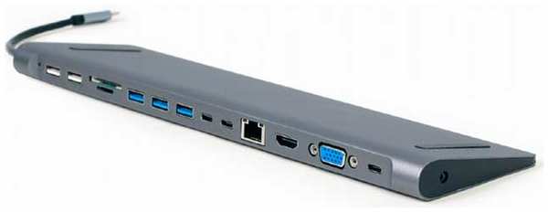 Хаб USB Gembird Cablexpert USB-C - USB 3.0/HDMI/VGA/PD/LAN/Jack 3.5mm A-CM-COMBO9-01 21570457