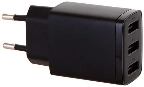 Зарядное устройство Baseus Compact Charger 3U 17W EU Black CCXJ020101 21575055