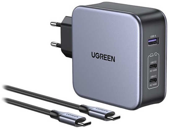 Зарядное устройство Ugreen CD289 2xTypeC - USB Black 90549 21590684