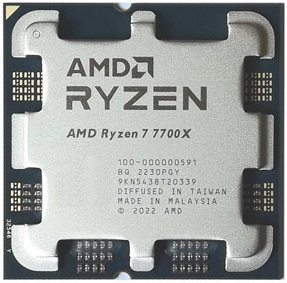 Процессор AMD Ryzen 7 7700X (4500MHz/AM5/L3 35840Kb) 100-000000591 OEM 21592039