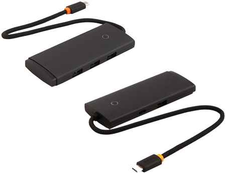 Хаб USB Baseus Lite Series 4-Port Type-C - 4xUSB 25cm WKQX030301