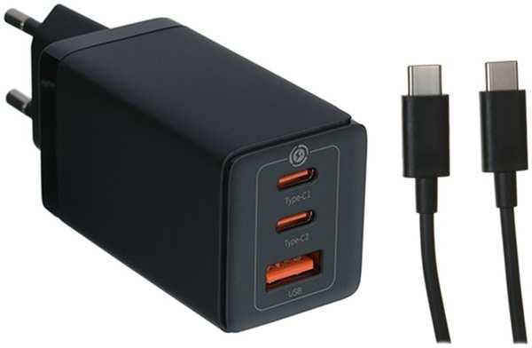 Зарядное устройство Baseus GaN5 Pro Quick Charger USB - 2xUSB-C 65W + cable USB Type-C CCGAN65E5 / CCGP120201