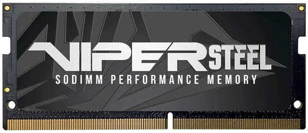 Модуль памяти Patriot Memory Viper Steel DDR4 SO-DIMM 3200MHz PC-25600 CL18 - 8Gb PVS48G320C8S 21598555