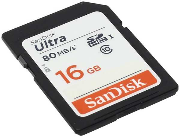 Карта памяти 16Gb - SanDisk Ultra Secure Digital HC Class 10 UHS-I SDSDUNC-016G-GN6IN 21614177
