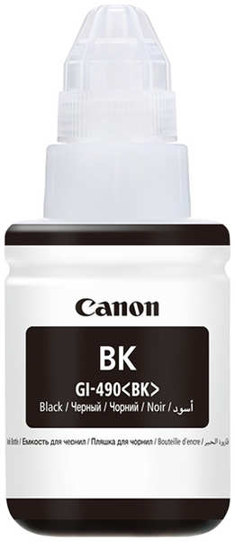 Чернила Canon GI-490BK 0663C001 для G1400/G2400/G3400 GI-490 BK