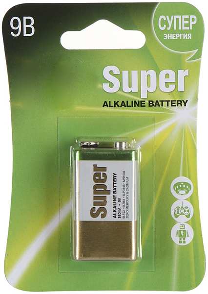 Батарейка КРОНА GP Super Alkaline 1604A-5CR1