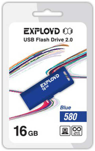 USB Flash Drive 16Gb - Exployd 580 EX-16GB-580-Blue 21658480