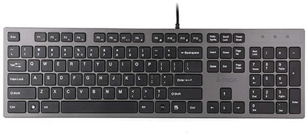 Клавиатура A4Tech KV-300H Dark Grey USB 21666506