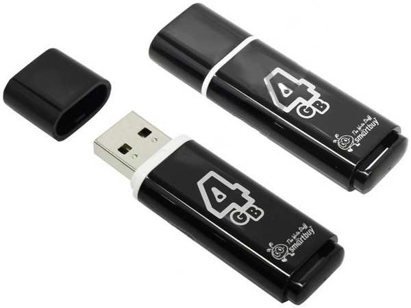USB Flash Drive 4Gb - SmartBuy Glossy Black SB4GBGS-K 21668133