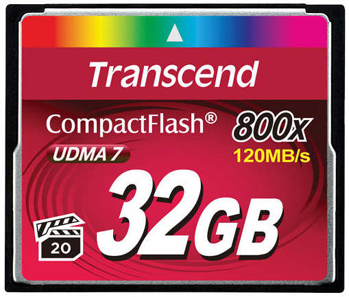 Карта памяти 32Gb - Transcend 800x Ultra Speed - Compact Flash TS32GCF800 21690489