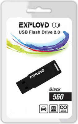 USB Flash Drive 4Gb - Exployd 560 Black EX-4GB-560-Black 560 EX-4GB-560-Black