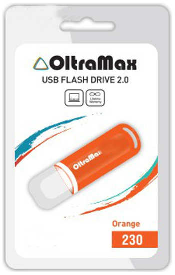 USB Flash Drive OLTRAMAX OM-4GB-230-оранжевый 230 OM-4GB-230-Orange