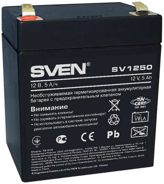 Аккумулятор для ИБП Sven SV1250 SV-0222005 21774032