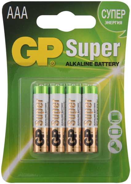 Батарейка AAA - GP Alkaline LR03 24A-2CR4 (4 штуки) 2180251