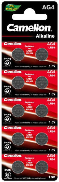 Батарейка Camelion LR626 G4 BL-10 AG4-BP10 (10 штук) 21806448