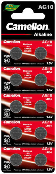 Батарейка Camelion LR1130 G10 BL-10 AG10-BP10 (10 штук)