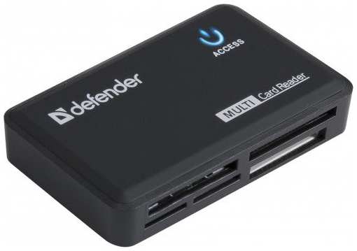 Карт-ридер Defender Optimus USB 2.0 Black 83501 21808254