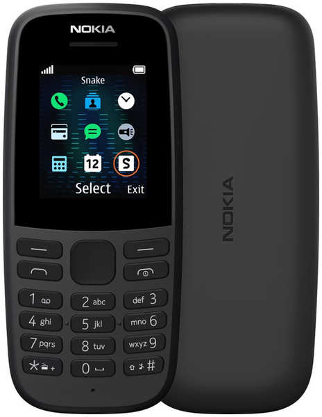 Сотовый телефон Nokia 105 DS (TA-1557) Black 218441794