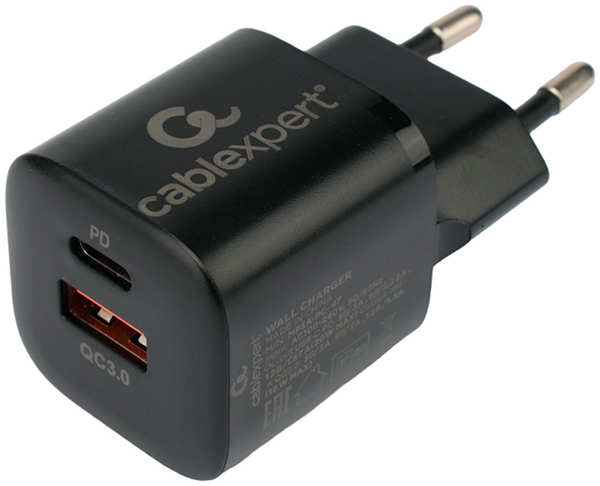 Зарядное устройство Gembird Cablexpert USB - Type-C 3А QC3.0/PD MP3A-PC-47
