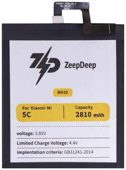 Аккумулятор ZeepDeep Asia (схожий с BN20) для Xiaomi Mi 5C 888676 218445512