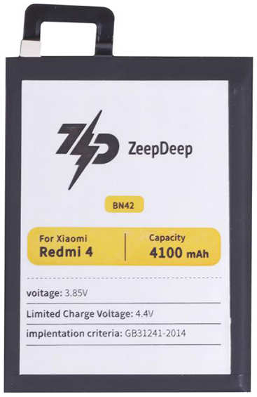Аккумулятор ZeepDeep Asia (схожий с BN42) для Xiaomi Redmi 4 888679 218445519