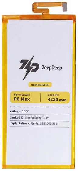 Аккумулятор ZeepDeep Asia (схожий с HB3665D2EBC) для Huawei P8 Max 888703 218445538