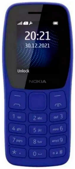 Сотовый телефон Nokia 105 2022 (TA-1428) Dual Sim Blue 218447552