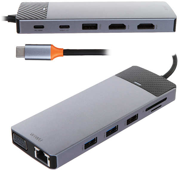 Хаб USB Wiwu Linker Pro 12-in-1 USB-C 6976195094060