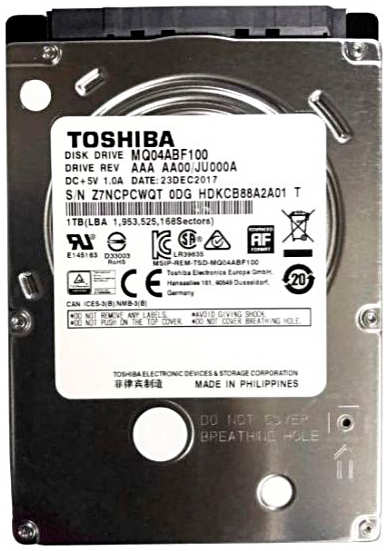 Жесткий диск Toshiba 1Tb MQ04ABF100 218460802