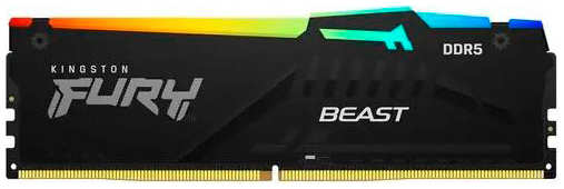Модуль памяти Kingston Fury Beast Black RGB XMP DDR5 DIMM 5200Mhz PC41600 CL40 - 32Gb KF552C40BBA-32 218461663