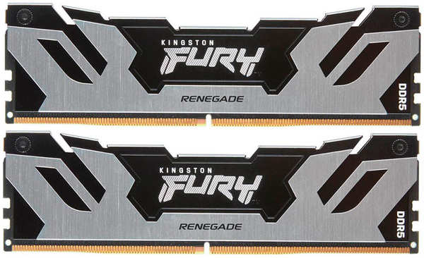 Модуль памяти Kingston Fury Renegade Silver XMP DDR5 DIMM 7200Mhz PC57600 CL38 - 32Gb (2x16Gb) KF572C38RSK2-32 218461676