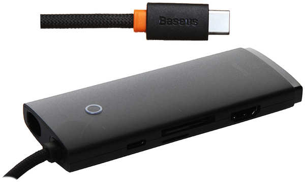 Хаб USB Baseus OS Lite Series 6-Port Type-C - HDMI+2xUSB3.0+PD+SD/TF Black WKQX080301 218461965