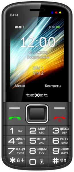 Сотовый телефон teXet TM-B414 Black 218463645