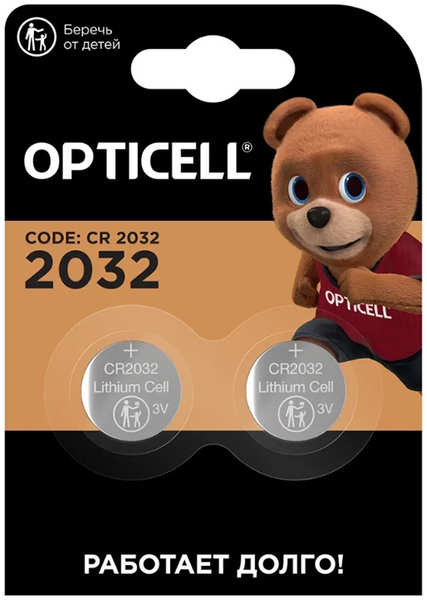 Батарейка CR2032 - Opticell Specialty BL2 (2 штуки) 5060001 218464822