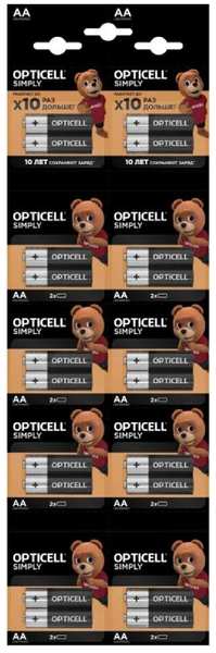 Батарейка AA - Opticell Simply LR6 BL20 (20 штук) 5050001 218464827