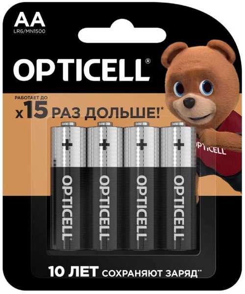Батарейка AA - Opticell Basic LR6 BL4 (4 штуки) 5051001 218464828