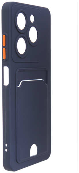 Чехол Neypo для Infinix Hot 40i Pocket Matte Silicone с карманом Dark Blue NPM75615 218465616