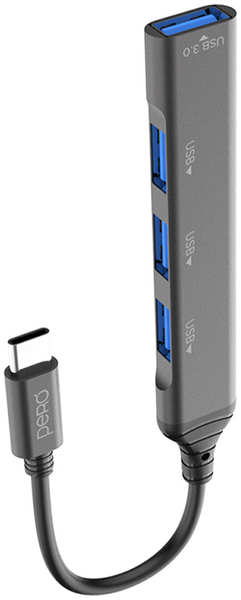 Хаб USB Pero MH02 USB-C - USB 3.0+3xUSB 2.0 MH02GR